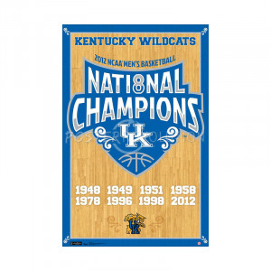 ... Wildcats 2012 NCAA Basketball Champions Sports Poster Print - 22x34