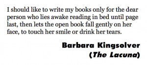 Barbara Kingsolver quote