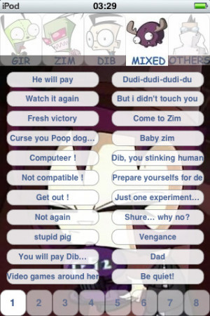 Gir invader Zim Dib Gaz 880+ sounds and quotes pro iPhone App & Review