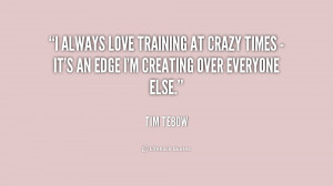 always love training at crazy times - it's an edge I'm creating over ...