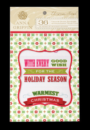 Christmas Kitsch Vellum Quote Stickers
