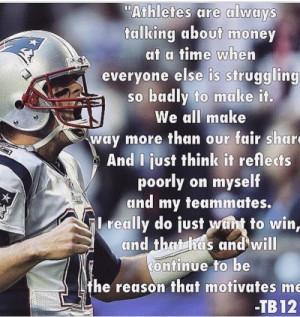 ... best embodied in this quote from TB12 #Patriots (h/t @thechrischill