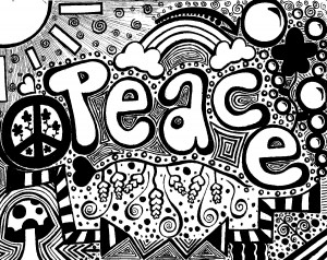 peace doodle by kacedilla traditional art drawings psychedelic 2008 ...