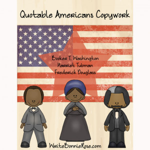 quotable americans copywork print e book quotable americans copywork ...