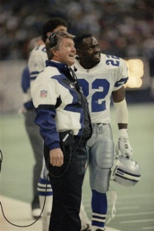 Image detail for -Dallas Cowboys coach Jimmy Johnson and running backs ...
