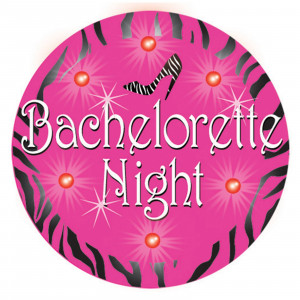 Hens Night Bachelorette Night Flashing Party Button