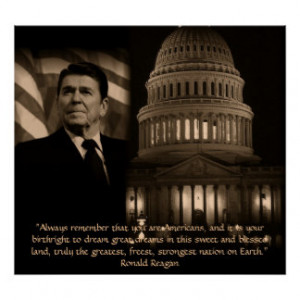 Ronald Reagan A True American Hero Poster