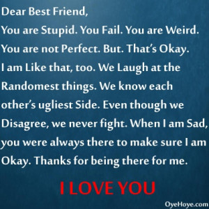Letter to best friend... #quotes #jokes #friendshipquotes
