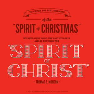 to catch the real meaning of the spirit of christmas