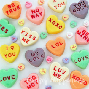 Conversation Heart Fudge - A sweet Valentine's Day Candy Recipe