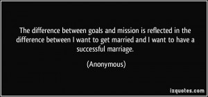 ... want to get married and I want to have a successful marriage