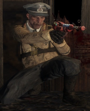 Richtofen in Ascension (huge cut on left side of face):
