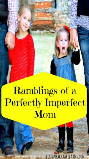 Ramblings of a Perfectly Imperfect Mom - www.elstonbackyardfarms.com