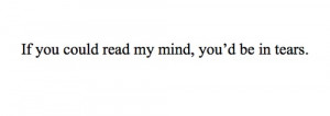 If you could read my mind
