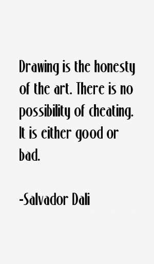Drawing is the honesty of the art. There is no possibility of cheating ...