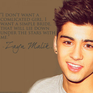 Zayn Malik Quote (About bride, girlfriend, love, Perrie Edwards, stars ...