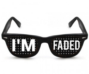 Faded Wayfarer Sunglasses