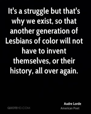 Audre Lorde History Quotes