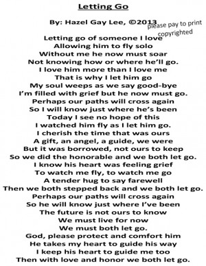 Letting Go Quotes And Poems Images