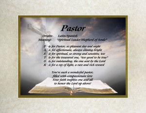 Pastor Appreciation Day Poems