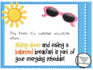 ... summer vacation! Make sure you add your own idea - Have fun and join