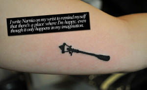 Quotes Chronicles Of Narnia Tattoos On Muscle