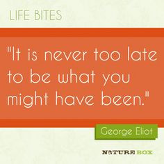 It's never too late... More