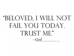 Trust Him... I am so thankful that our Jehovah LORD is soooo faithful ...