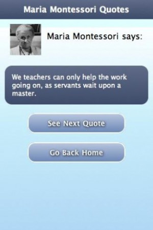 View bigger - Maria Montessori Quotes for Android screenshot