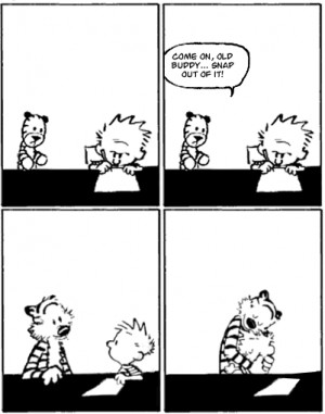 Calvin and Hobbes — Off the Ritalin and High on Life!