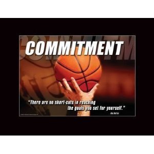 Commitment Motivational Poster on Amazon Com Basketball Motivational ...