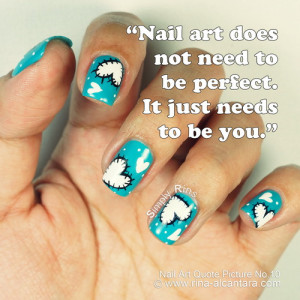 Nail art used in photo is Heart Patches
