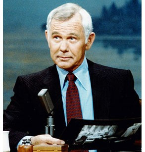 Johnny Carson, who died Sunday at the age of 79, mingled with the