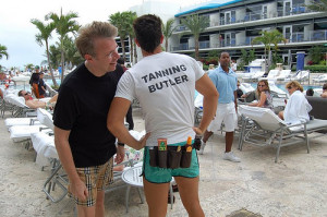 Ritz-Carlton South Beach, tanning butler