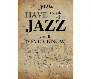 Poster art, Jazz quote: 