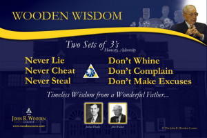 John Wooden Quotes Success The john r. wooden course