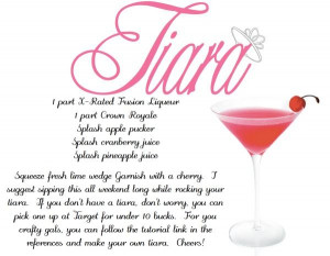 Tiara Cocktail (http://www.mixeddrinkworld.com/drink/Mixed-Drinks-and ...