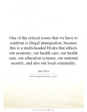 ... national security, and also our local criminality. Picture Quote #1
