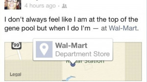 top of the gene pool walmart funny facebook1 Social Networking We Cant ...