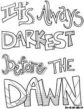 quotes coloring pages good for black and white printing