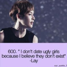EXO, Lay. ♥ Beautiful quote. Why must you always say things that ...