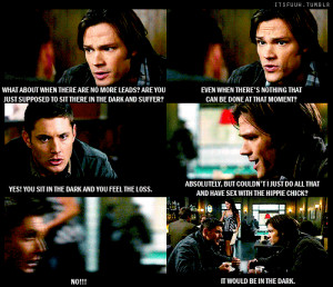 supernatural #Sam Winchester #soulless sam #dean winchester #funny ...