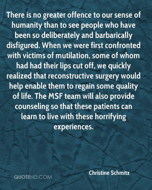 ... surgery would help enable them to regain some quality of life. The MSF