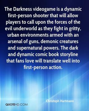 Christoph Hartmann - The Darkness videogame is a dynamic first-person ...