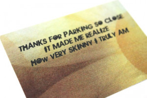 Bad parking card