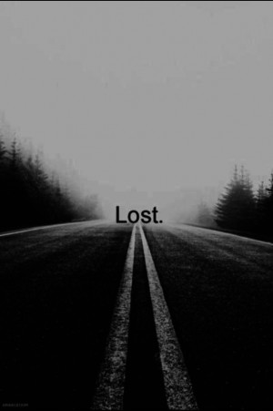 alone, black and withe, lost, lost., quotes, sad, sadness, so true ...