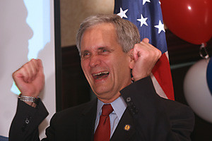 Victory: U.S Rep. Lloyd Doggett partied down Wednesday night with ...
