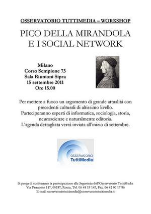 Giovanni Pico della Mirandola e i social network dal libro al blog la