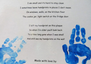photo of: handprint poem for Mother's Day, mother's day card for ...