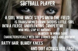 So true i am always daddys little girl, but when i step onto the field ...